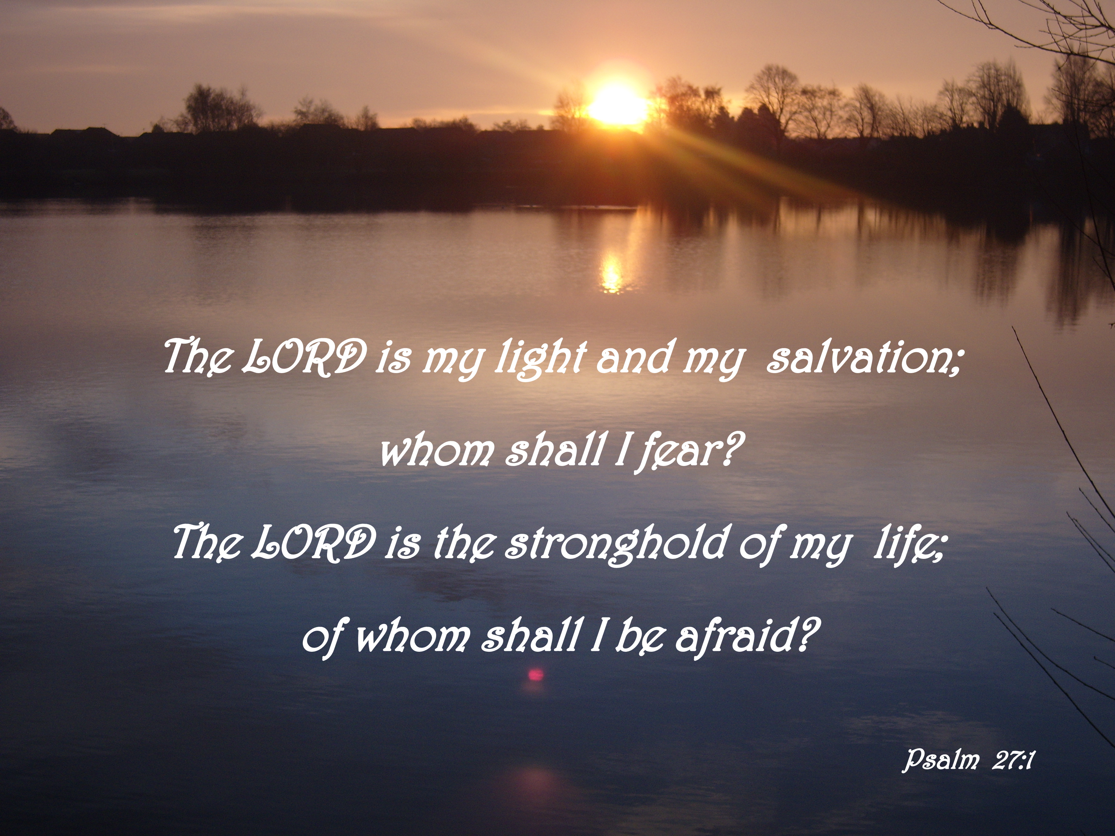 Verse of the Day - Psalm 27:1.